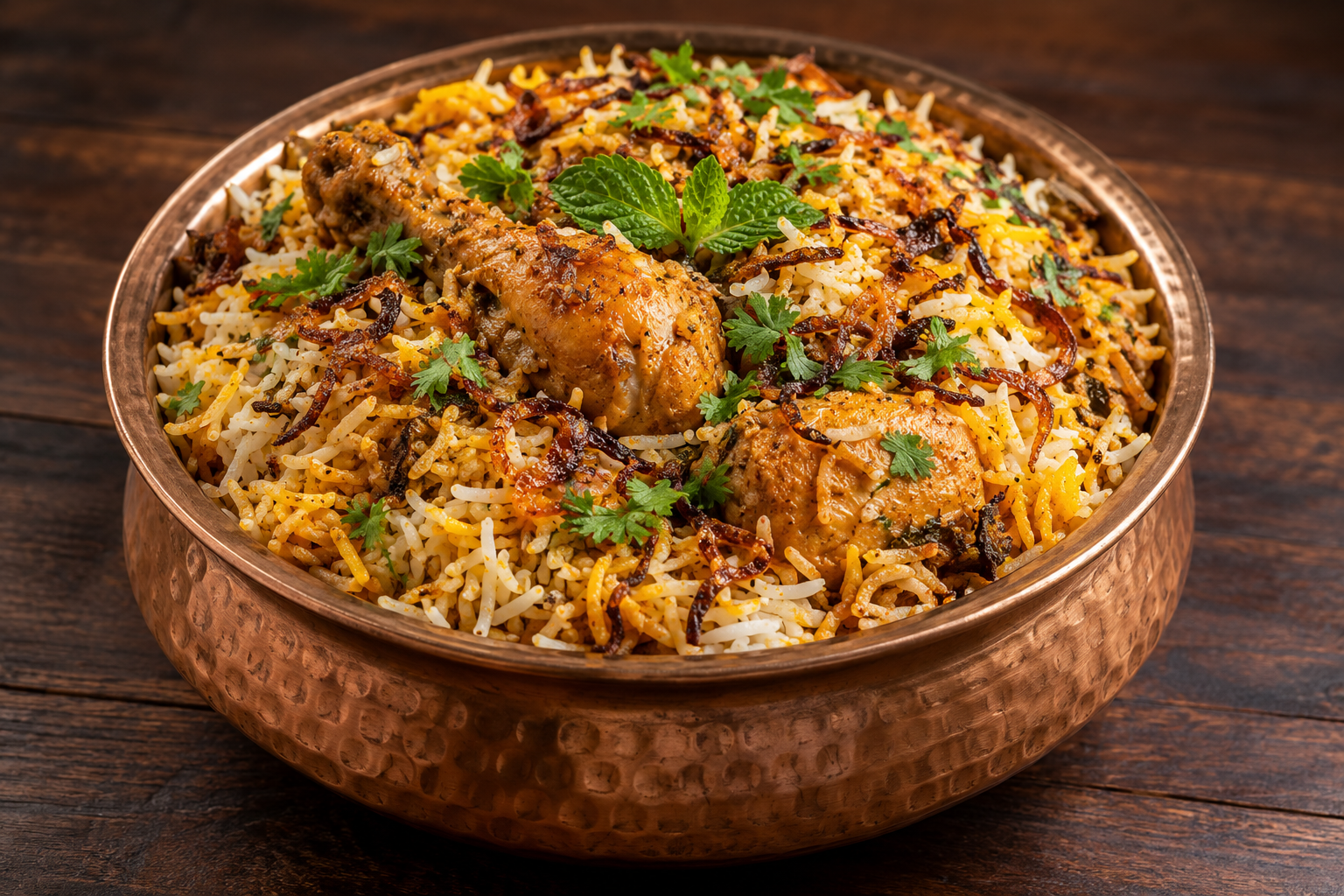 Hyderabadi Dum Chicken Biriyani